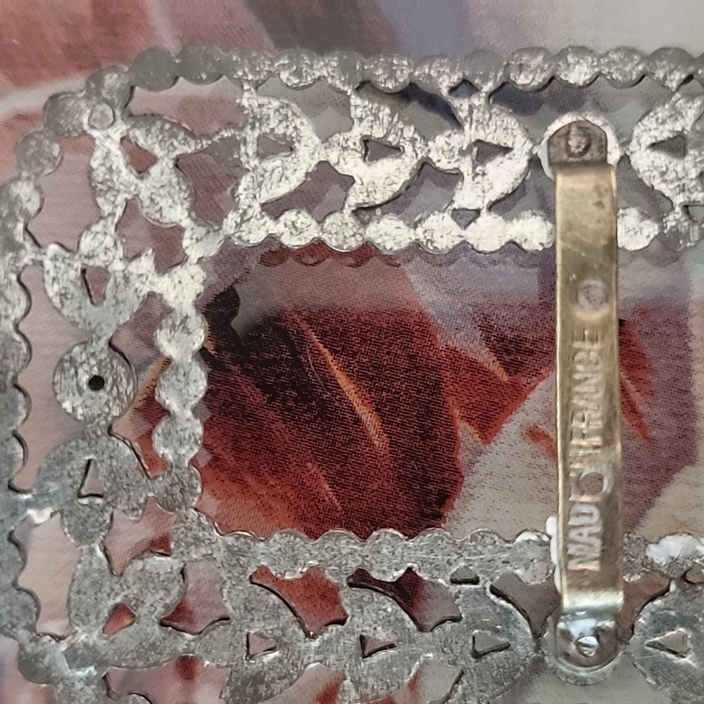 MADE IN FRANCE SILVERTONE SHOE  CLIPS BUCKLES. - Picture 4 of 5